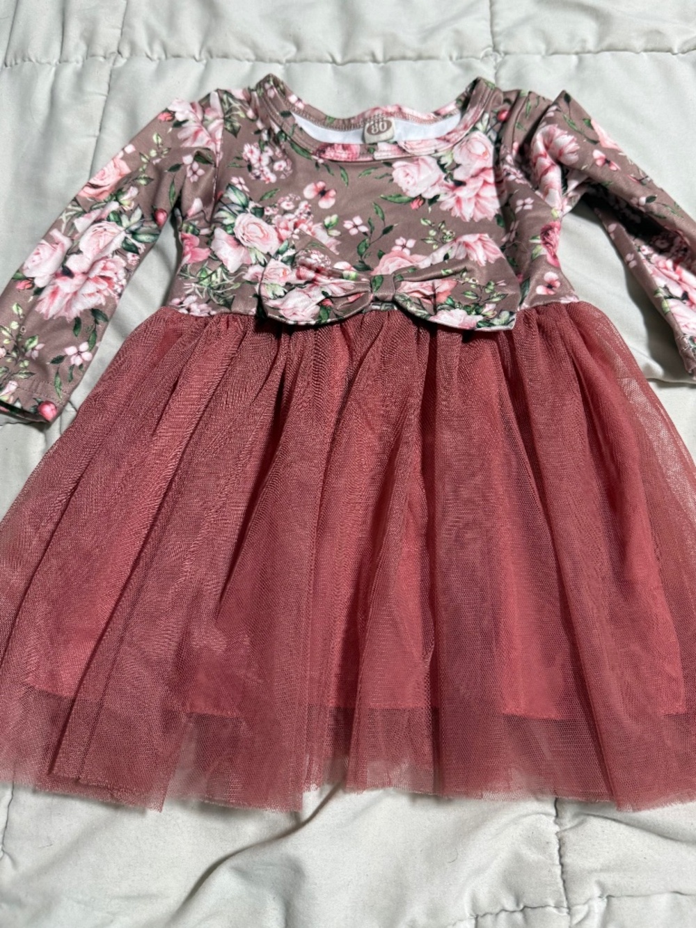 18 Month Flower Dress with Bow